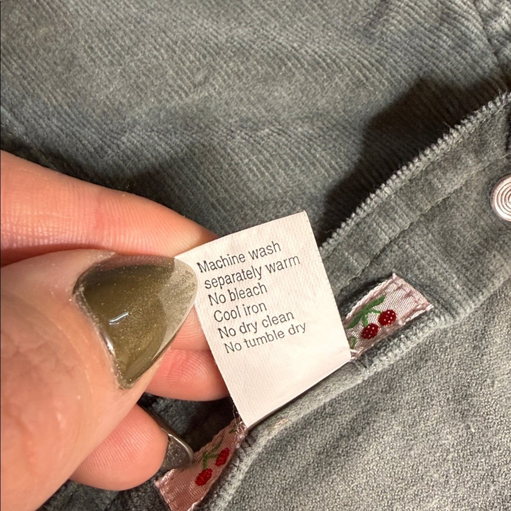 Bonpoint Kids Corduroy Overalls in Gray Size 12
