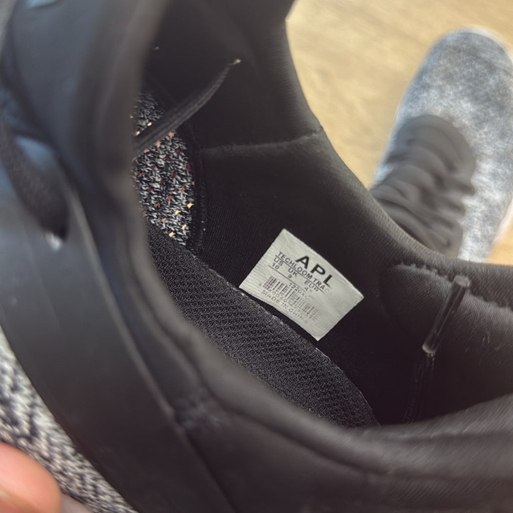 APL Black and Gray Sneakers with Modern Knit Design Size 10
