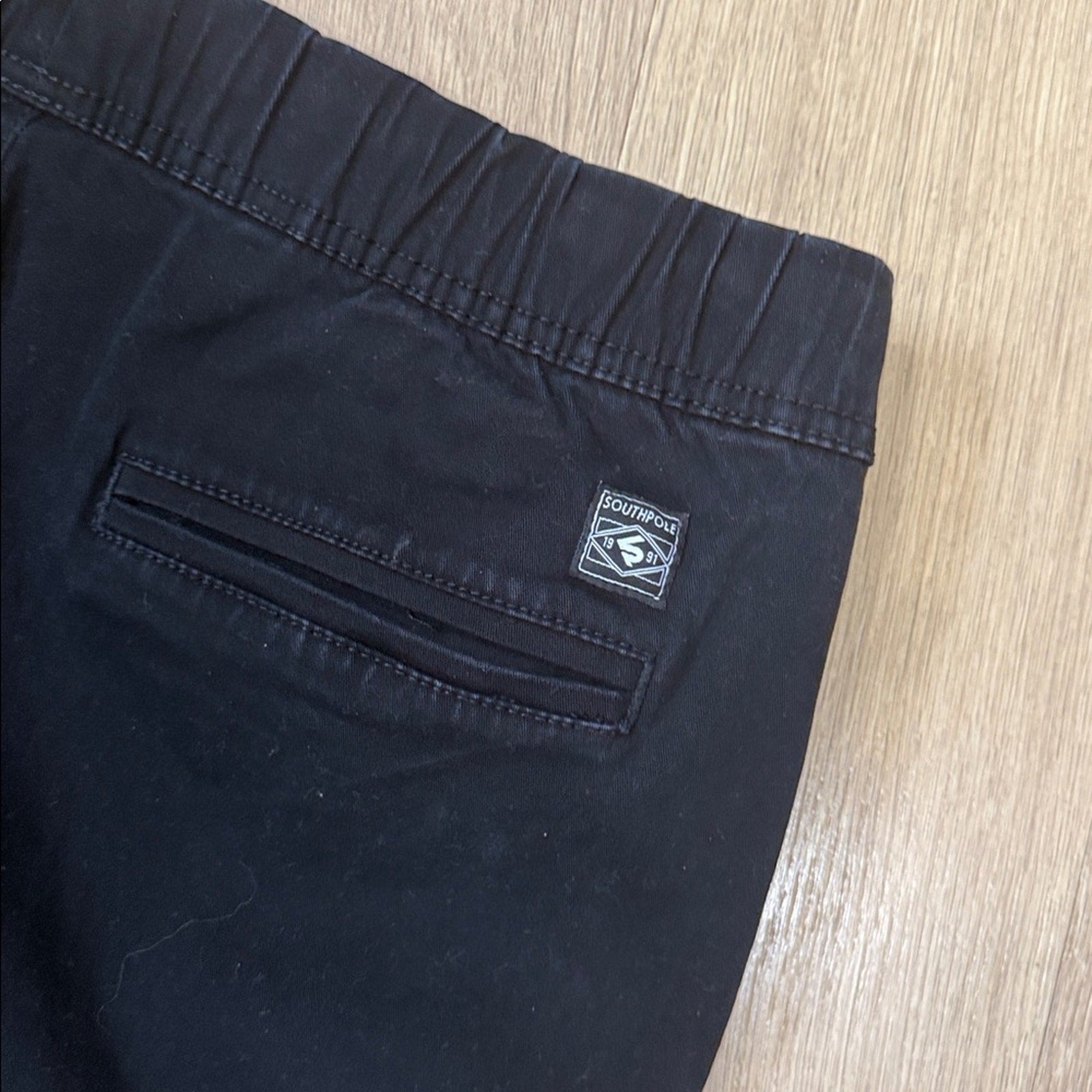 South Pole Men's Black Jogger Pants Size Medium