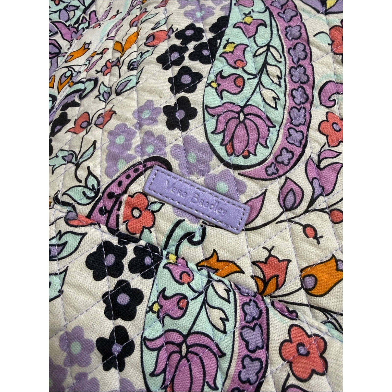 Vera Bradley Light Purple Paisley Large Tote Bag - Women