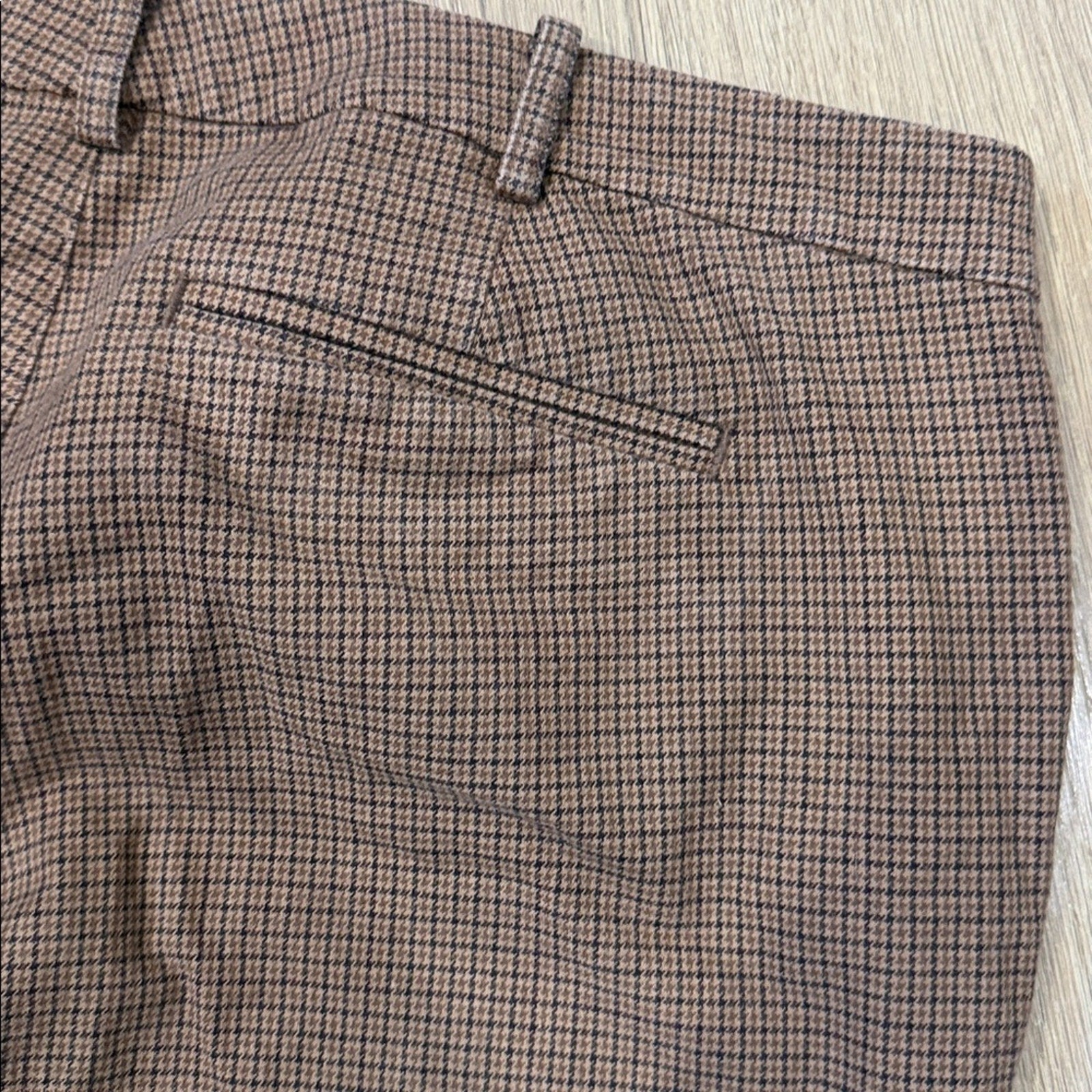 Ralph Lauren Tan Plaid Chino Pants Size 14 Petite