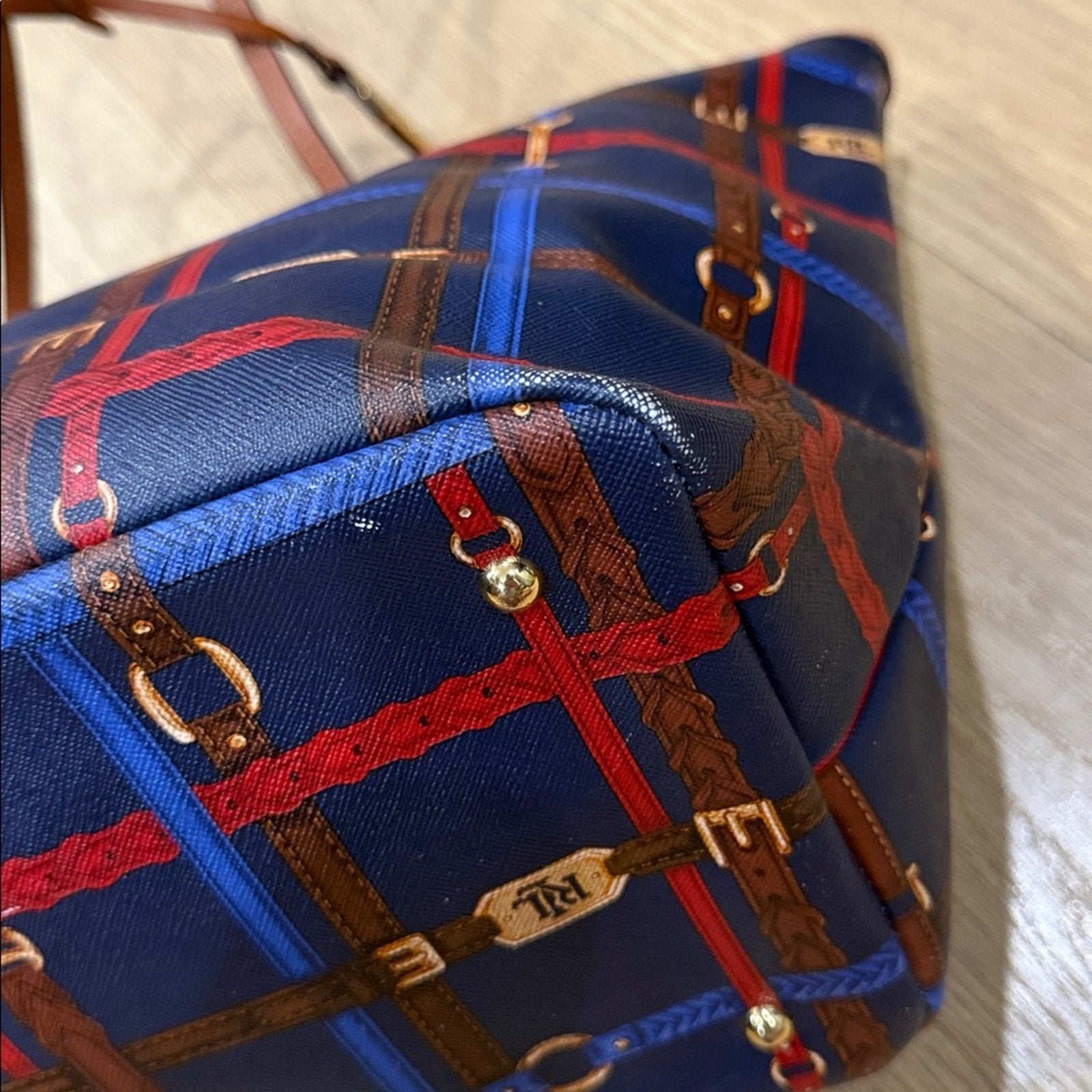 Lauren Ralph Lauren Equestrian Print Tote Bag