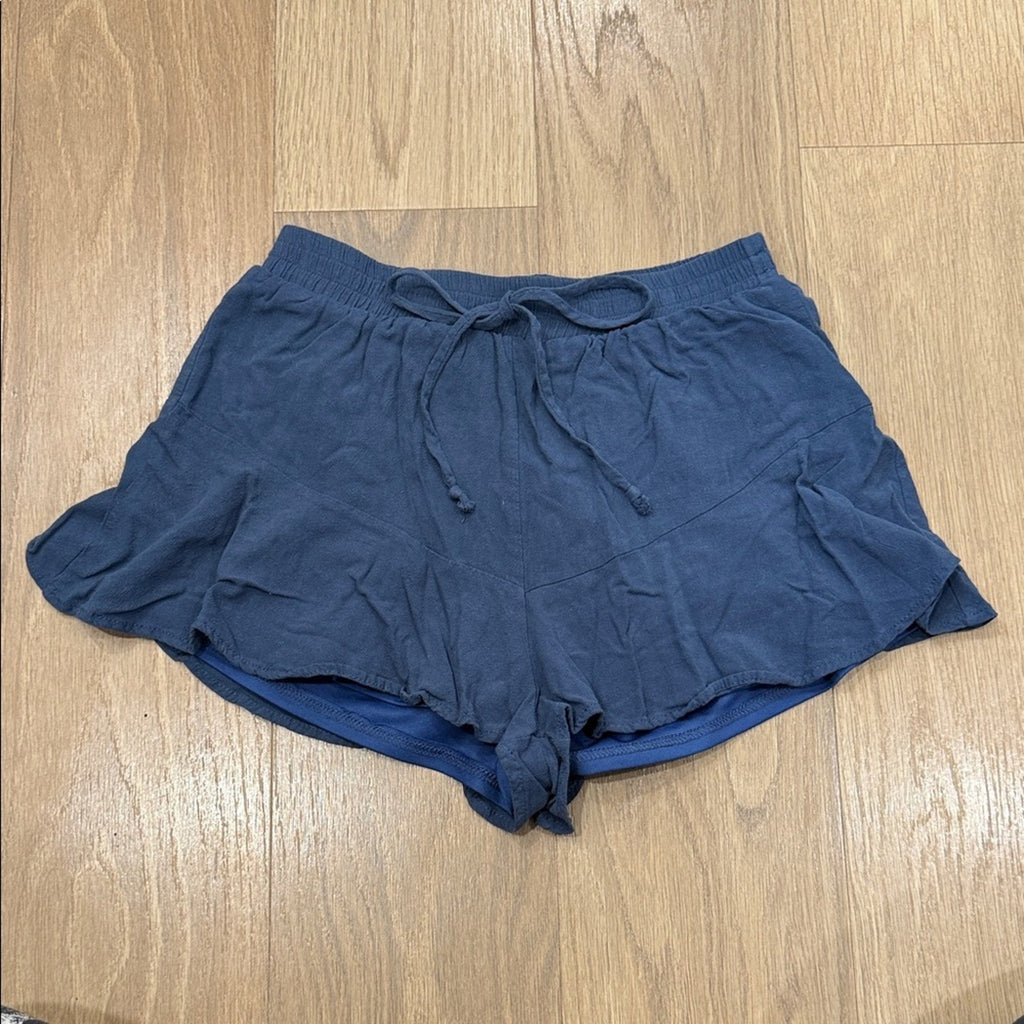 Altar'd State Blue Lined Pull On Shorts Size Small