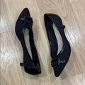 Anne Klein Melanie Black Kitten Heel Shoes Size 9.5