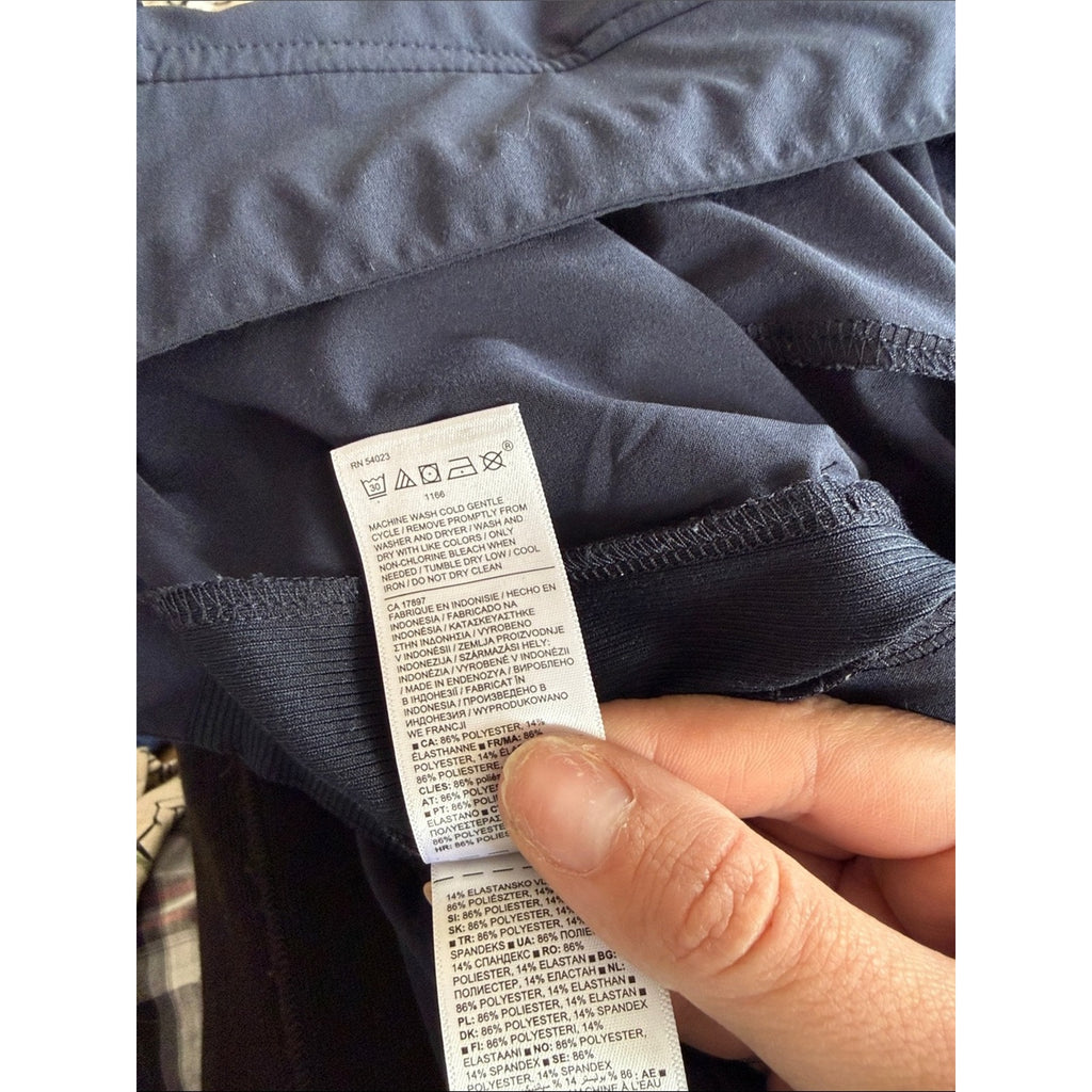 Athleta Navy Pull-On Straight Leg Pants Size 12