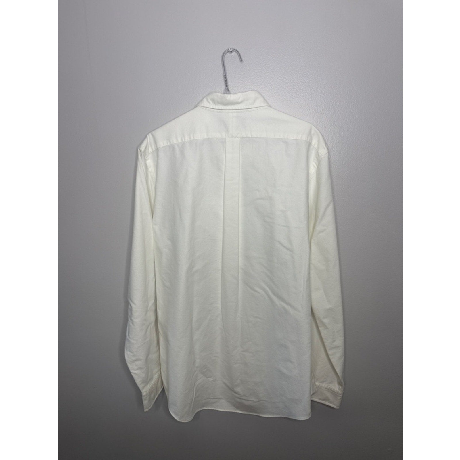 Ralph Lauren Ivory Oxford Button-Down Dress Shirt Size Large New!