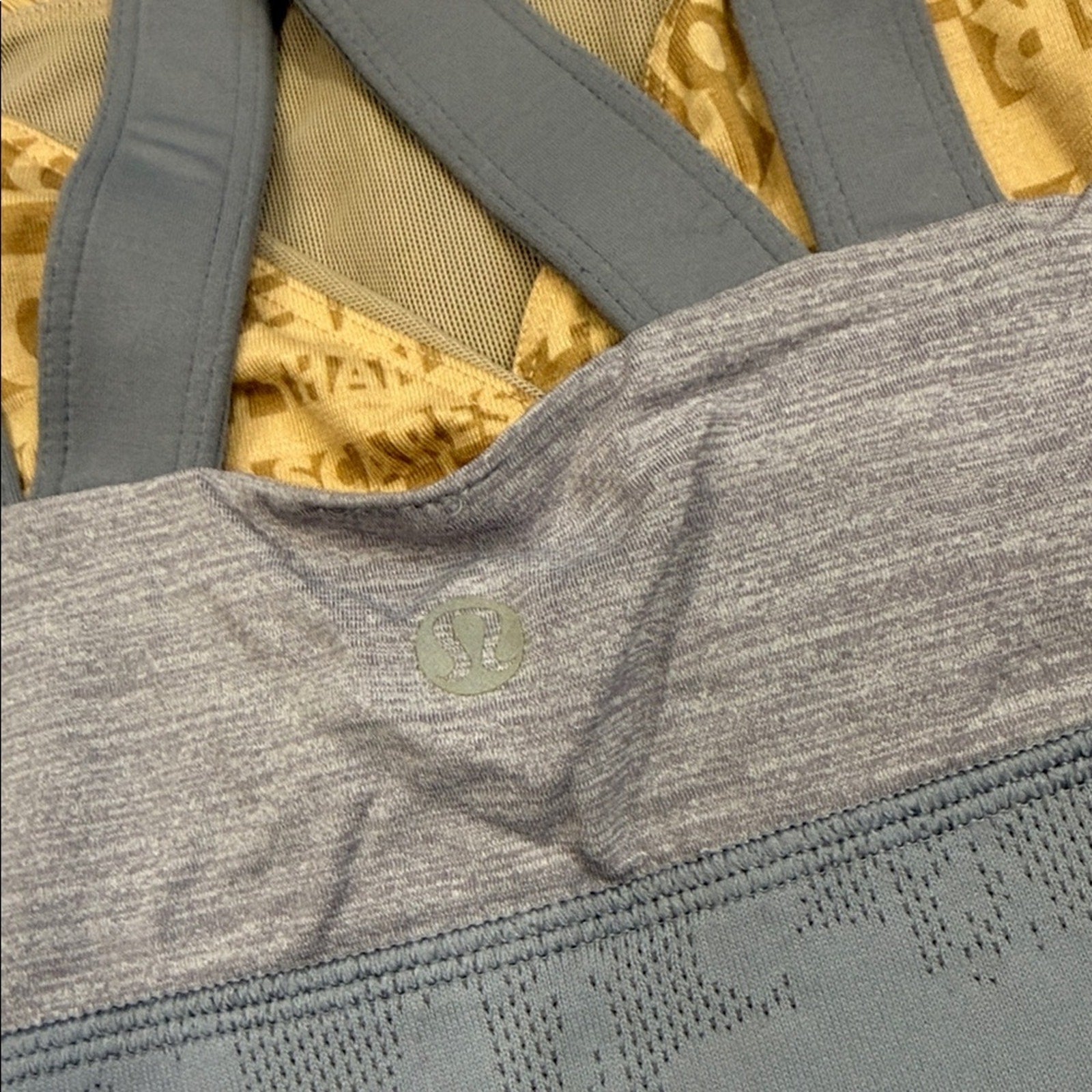 Lululemon Chaturanga Tank - Heathered Fossil Luxtreme - Size 8