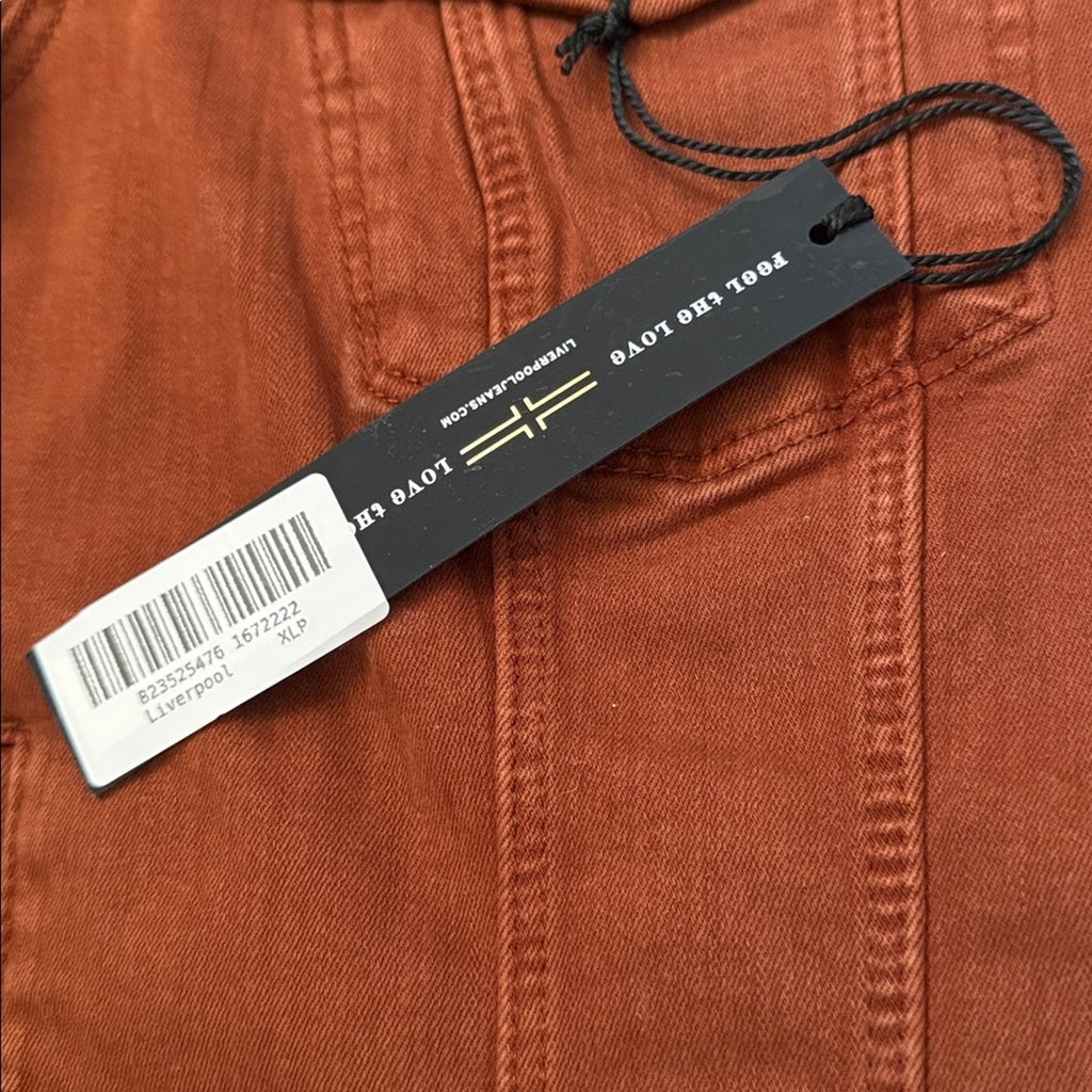 NWT Liverpool Women's Rust Jean Jacket Size XL Petite