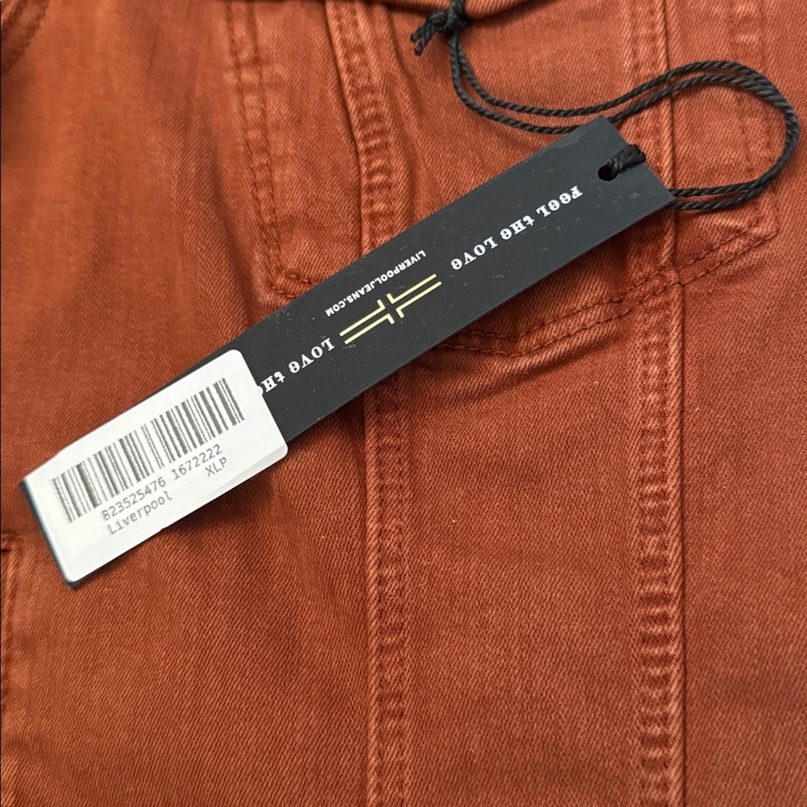 NWT Liverpool Women's Rust Jean Jacket Size XL Petite