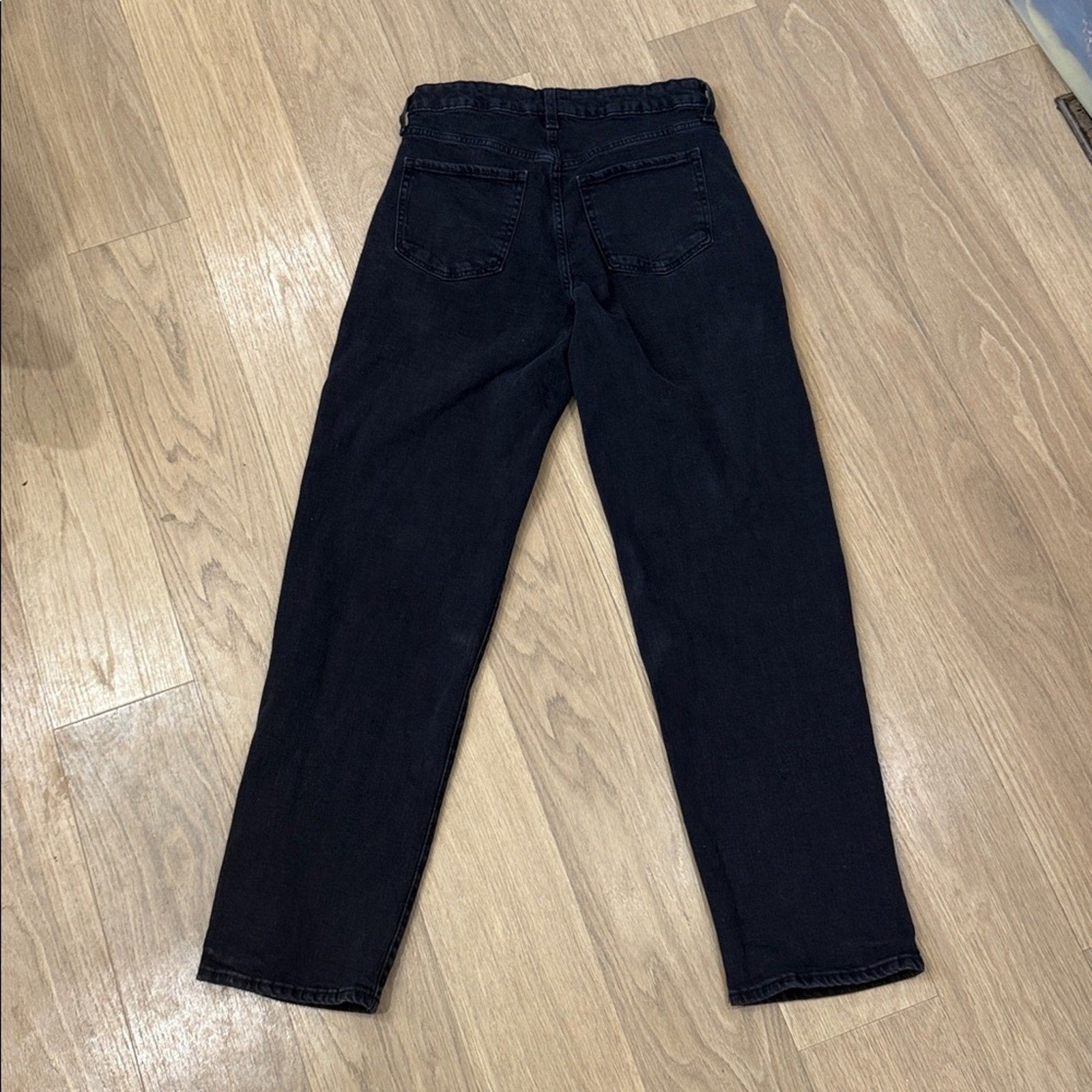 Old Navy Black High Rise Curvy OG Loose Denim Jeans Size 8T