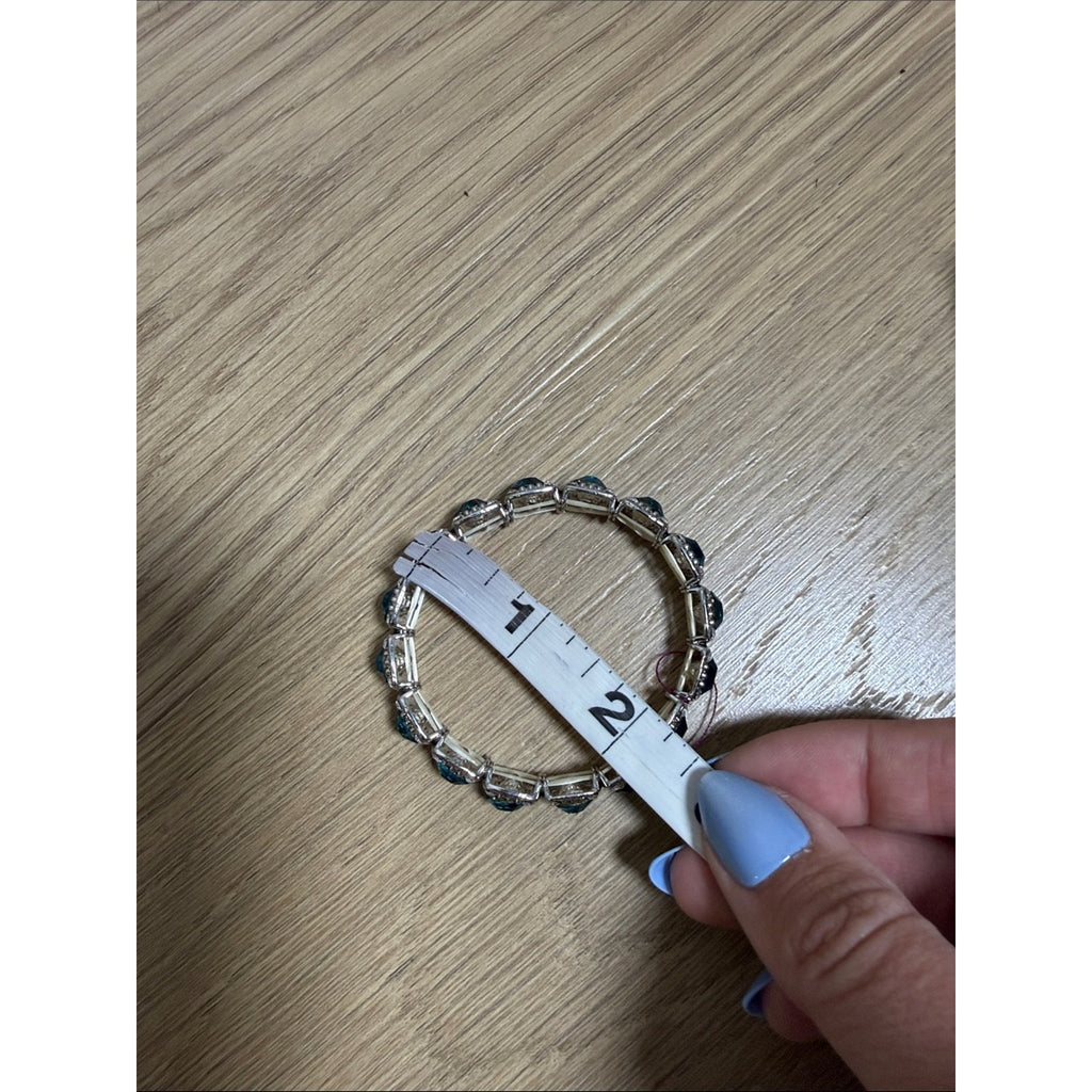 Elegant Blue Crystal Tennis Bracelet - Women Jewelry