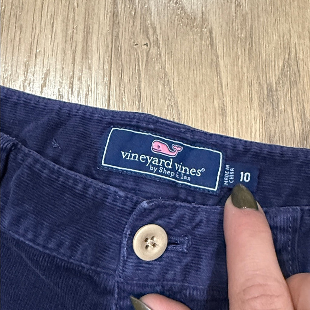 Vineyard Vines Navy Corduroy Boy's Pants Size 10