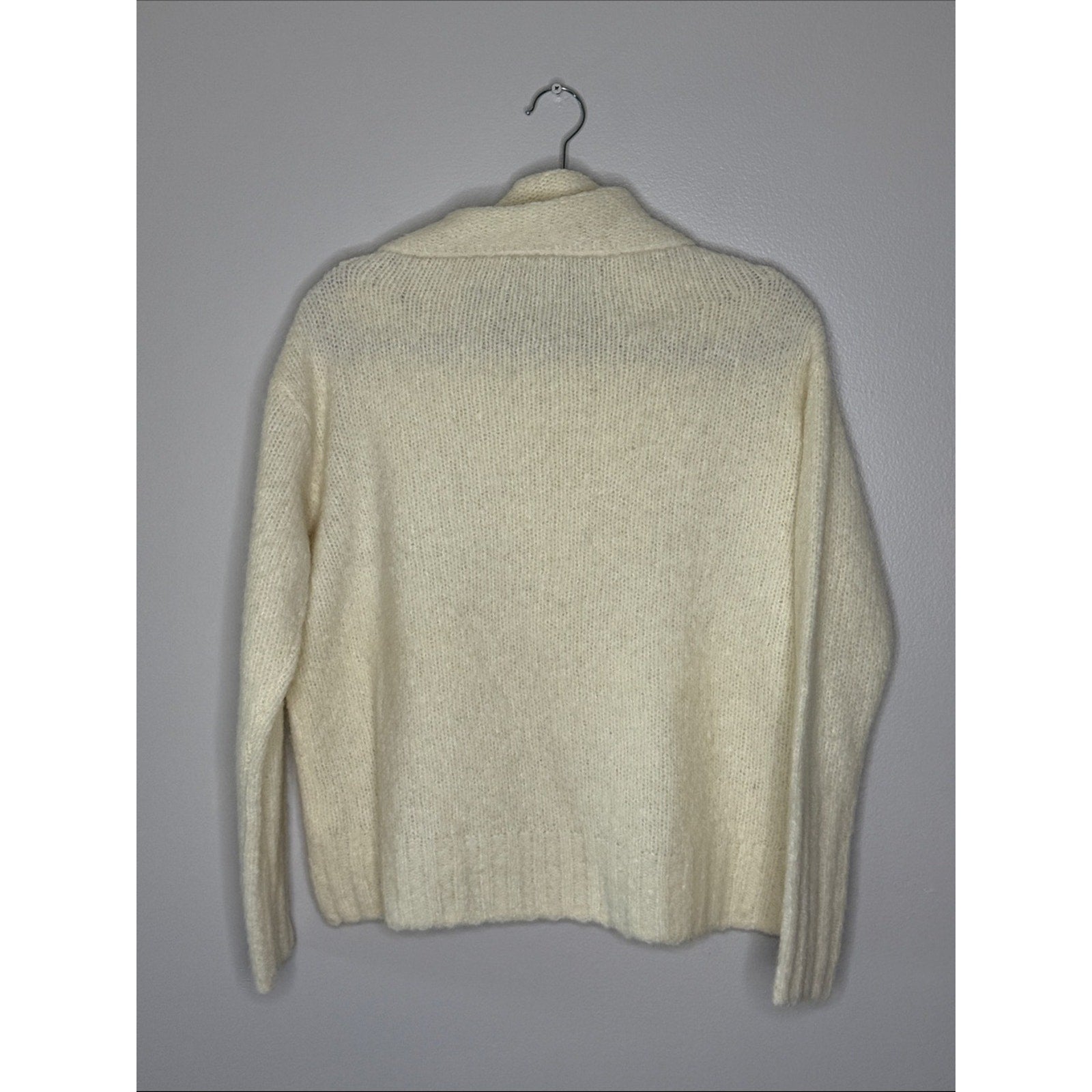 Vince Cream Cowl Neck Cozy Knit Sweater Alpaca Blend Large
