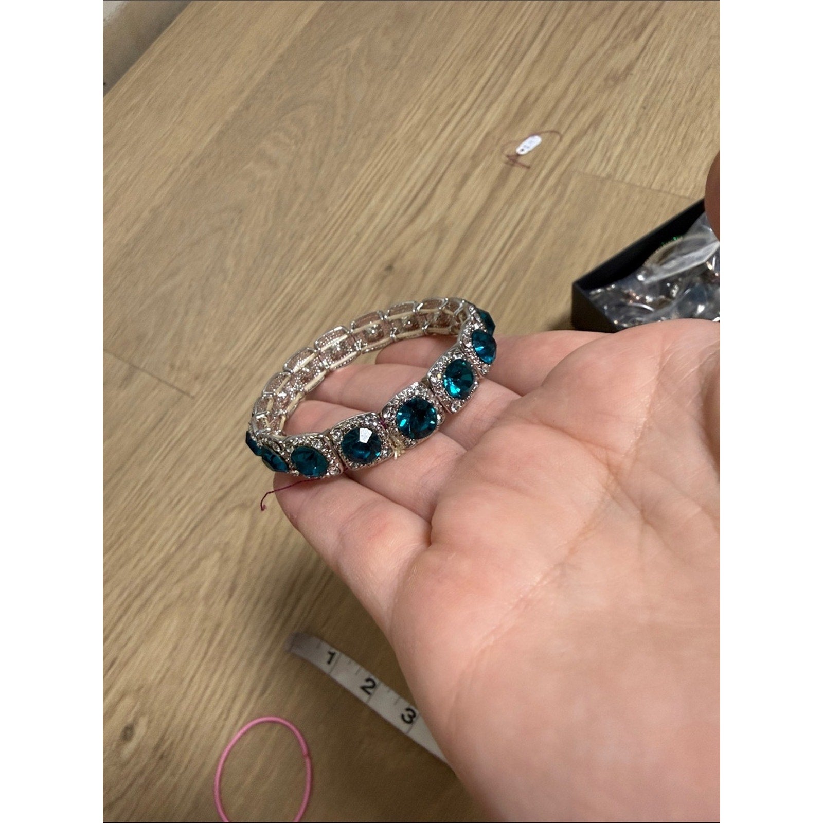 Elegant Blue Crystal Tennis Bracelet - Women Jewelry