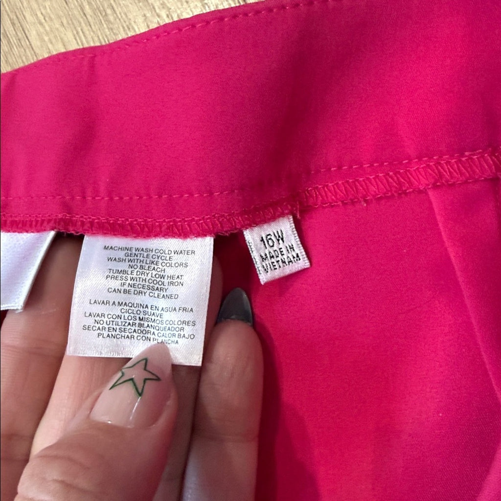 Jones Studio Fuchsia Ankle Pants Size 16W