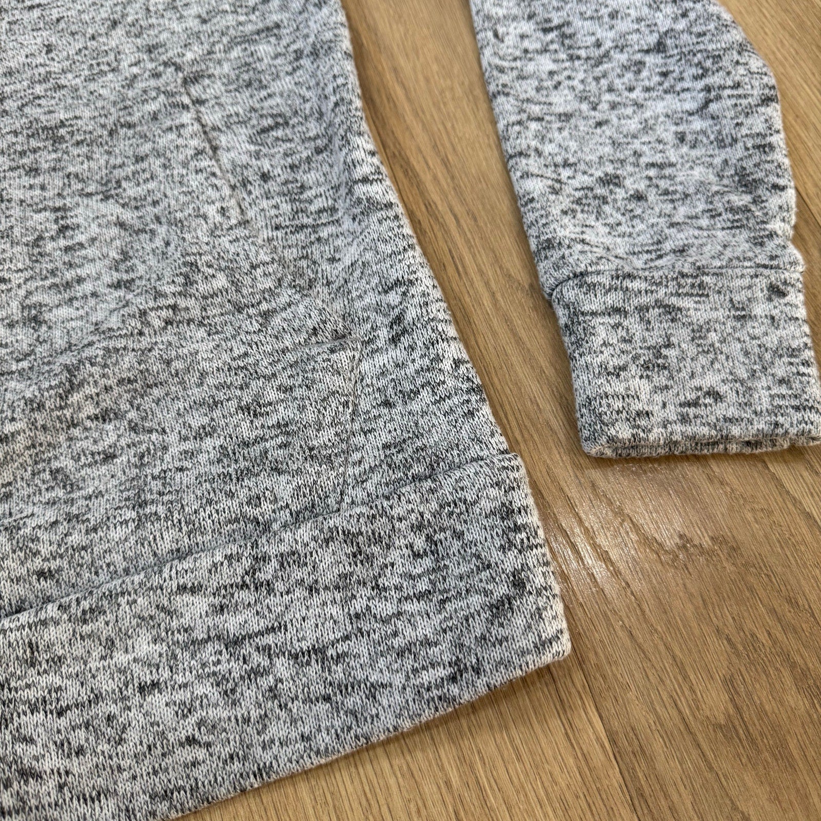 Derek Heart Women's Funnel Neck Pullover - Heather Gray Space Dye Fleece Size Small