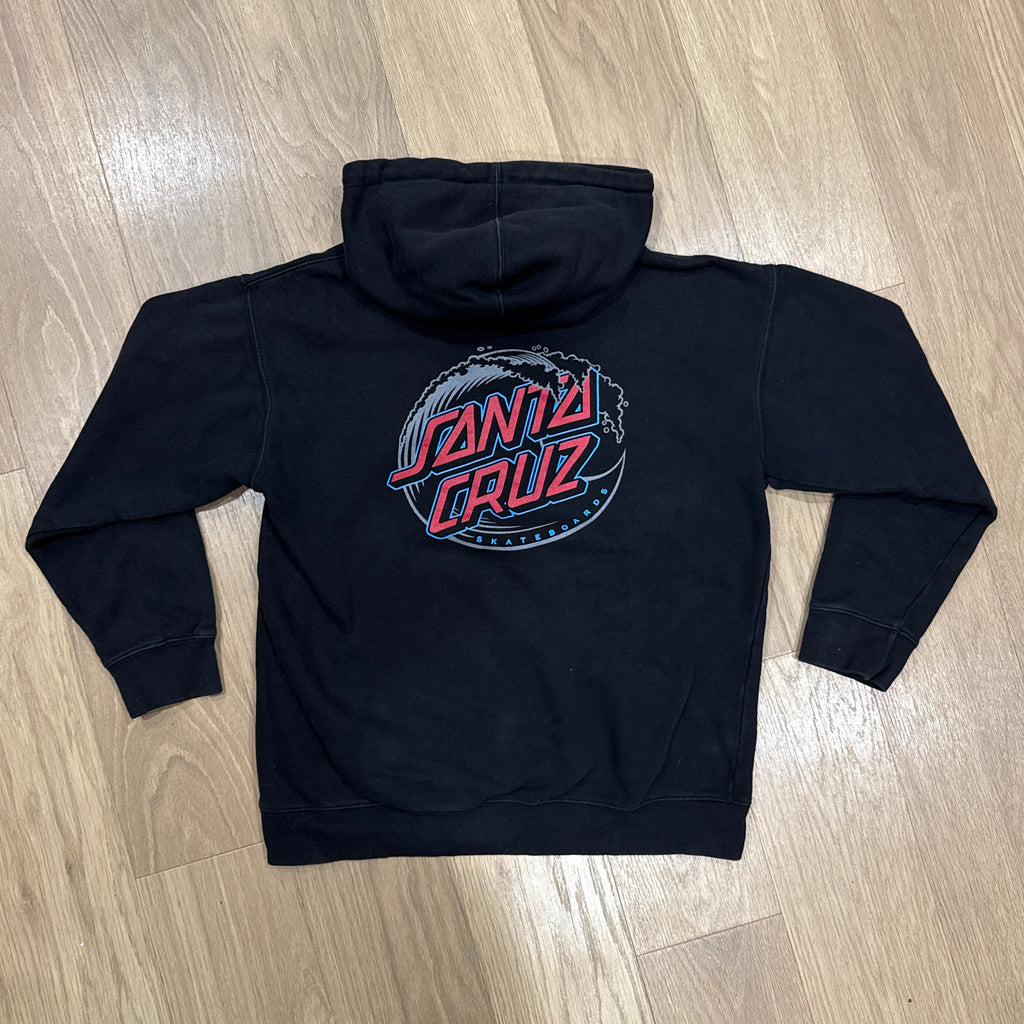 Santa Cruz Classic Dot Pullover Hoodie w/ Front and Back Logo Size Medium