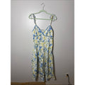 Free Assembly Floral Tie-Shoulder Sundress in Blue and Yellow Size Medium