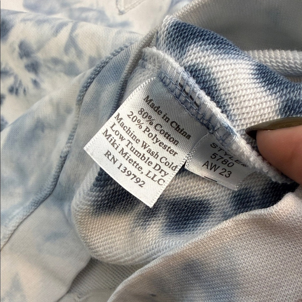 Miki Miette Blue Tie-Dye Sweatshirt and Joggers Set Size 24 Months