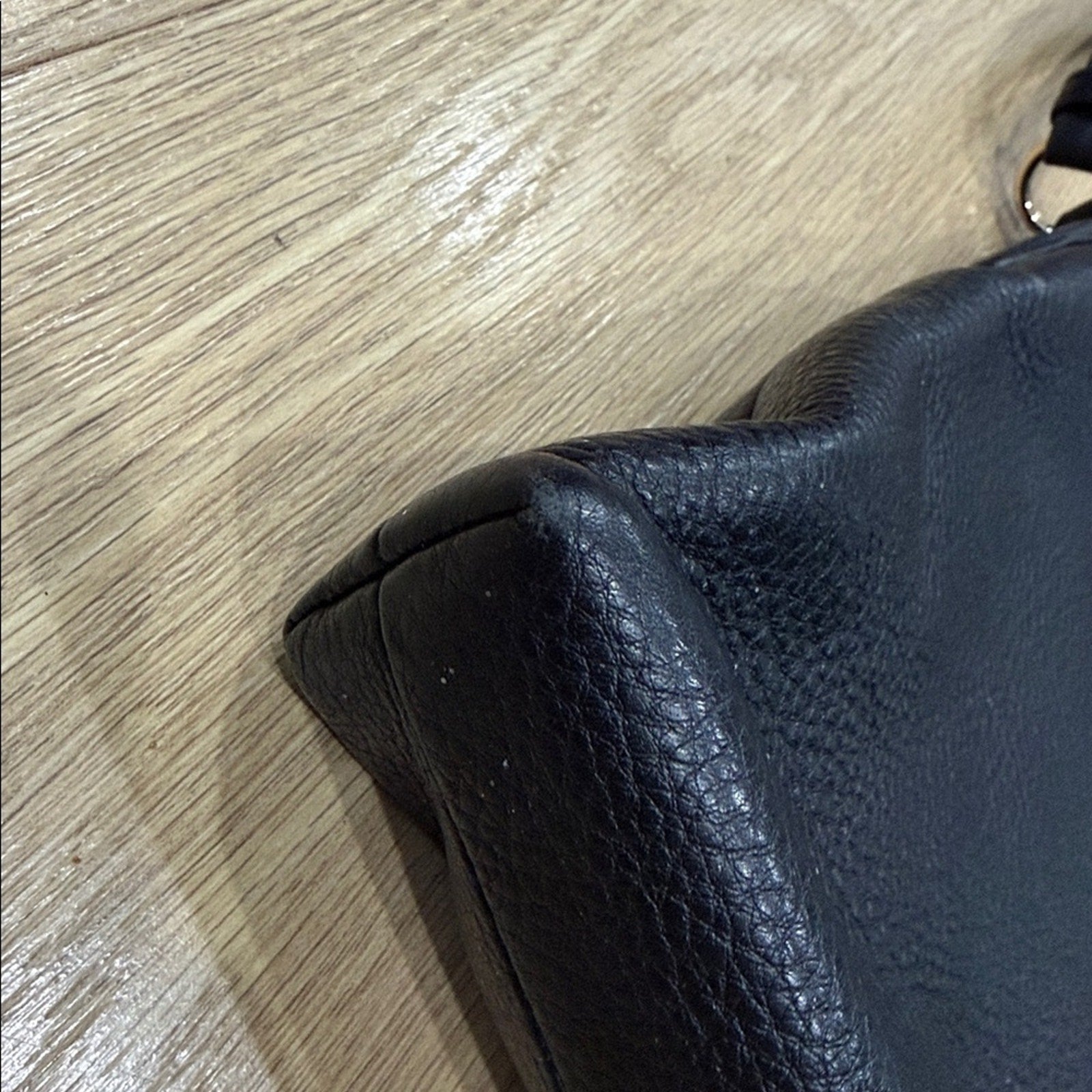 Coach File Crossbody Black Pebbled Leather Bag