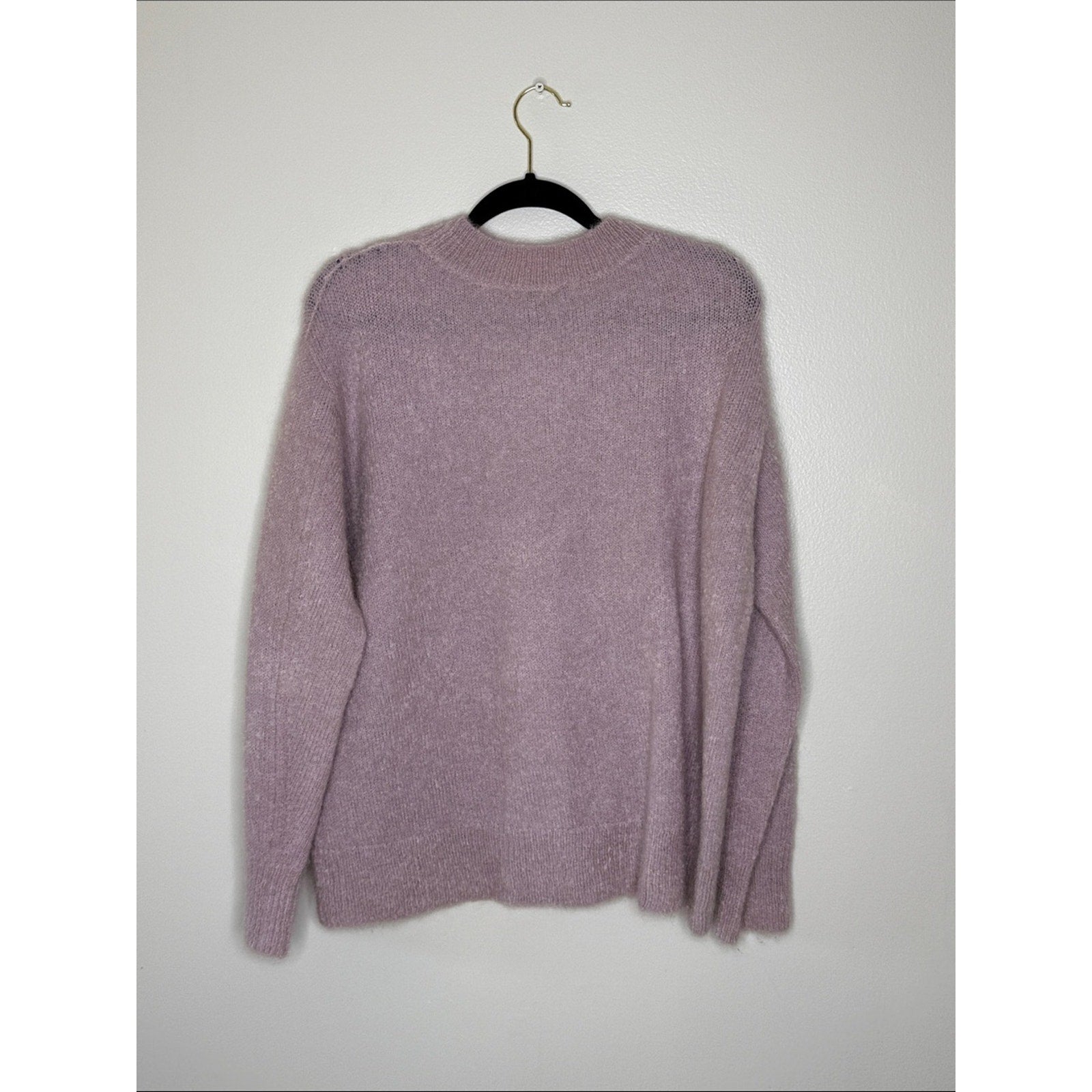 Vince Lilac Crewneck Mohair-Blend Sweater Size Large