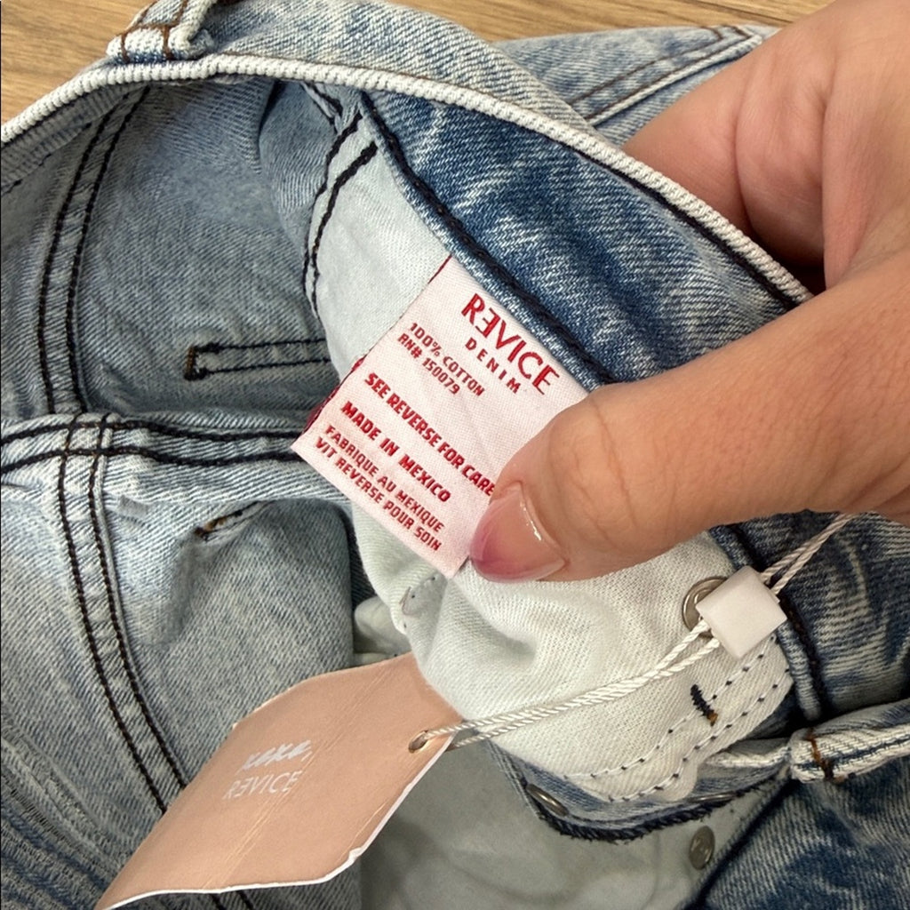 REVICE Ex Boyfriend Player One Wash Distressed Denim Jeans Size 25 NEW!