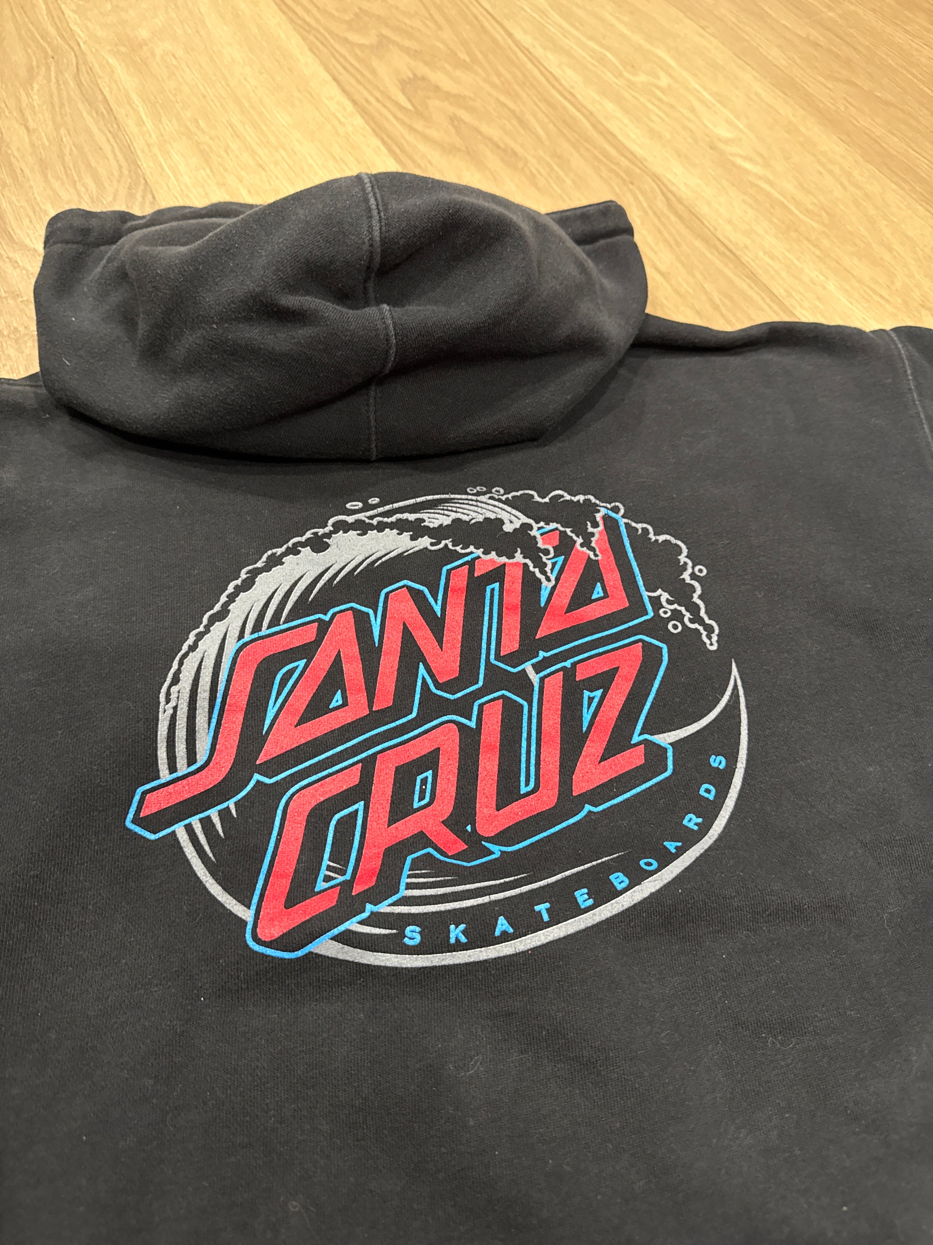 Santa Cruz Classic Dot Pullover Hoodie w/ Front and Back Logo Size Medium