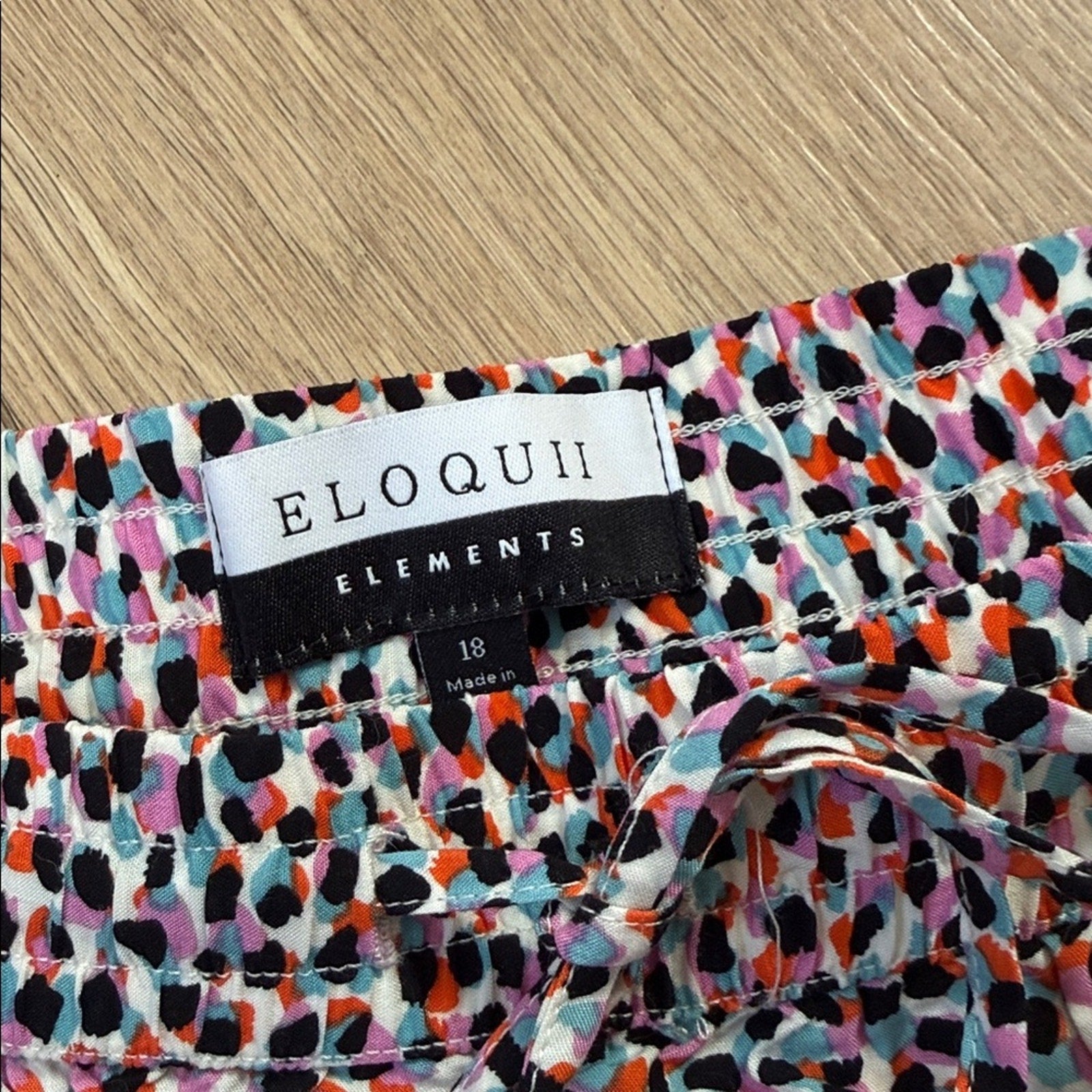 Eloquii Elements Multicolored Polka Dot Pull On Shorts Size 18 NWT!