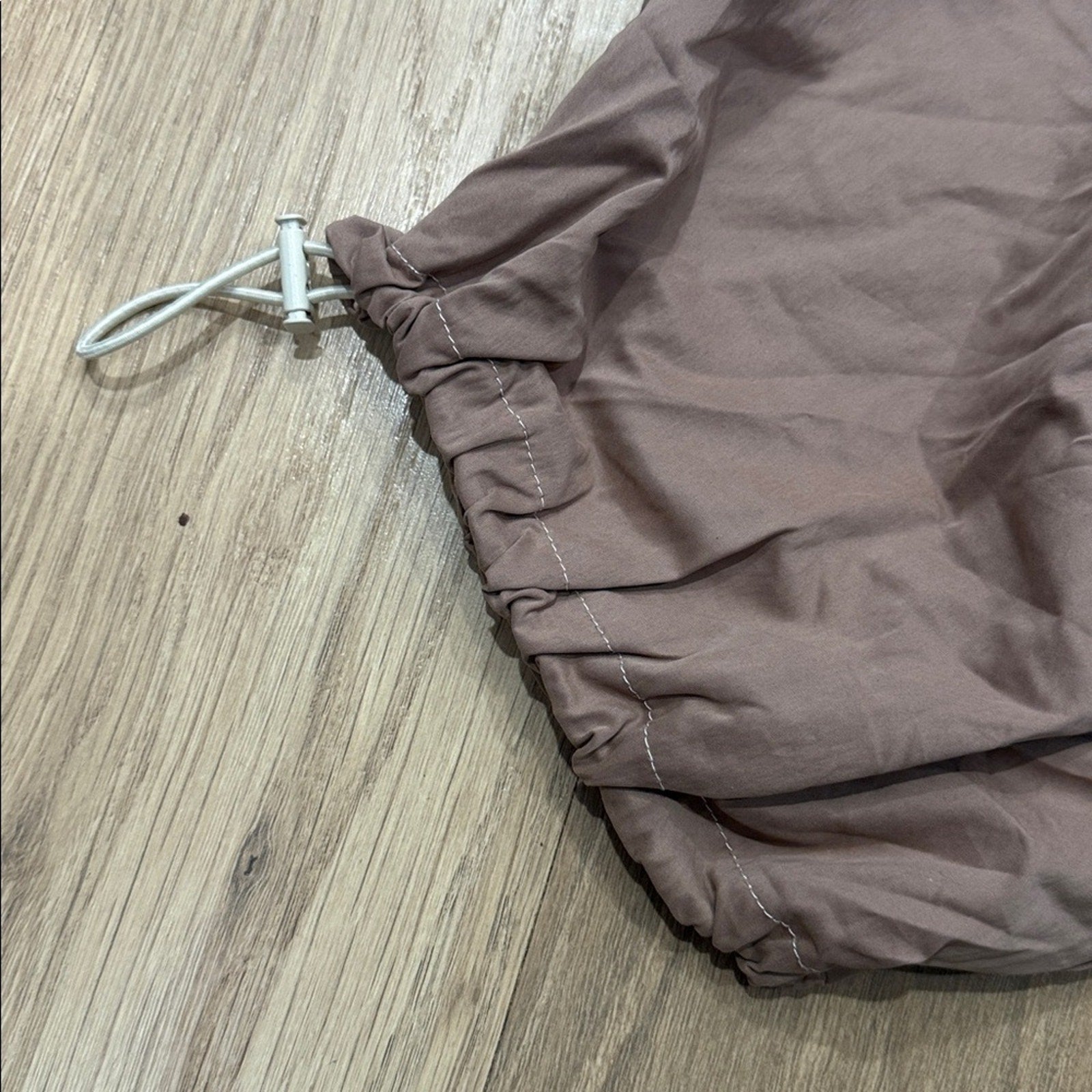 Zara Tan Parachute Style Pants Size Large