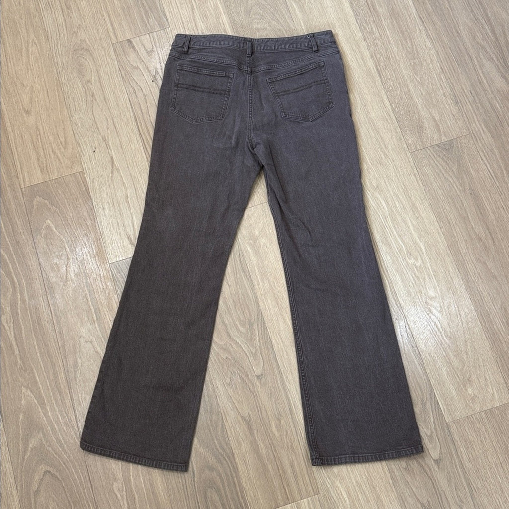 J. Jill Taupe Flare / Boot Cut Denim Jeans Size 14