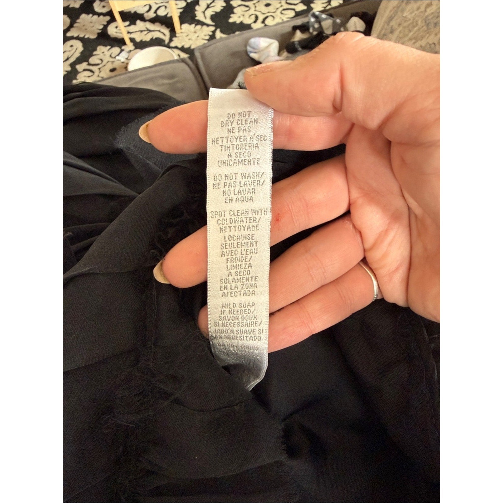 Nina Raynor Black Strapless Ruffled Cocktail Dress Size 10