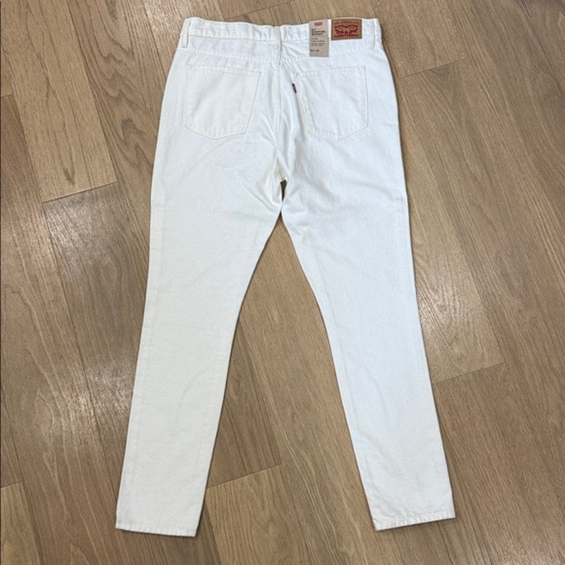 Levi's White Denim 311 Shaping Skinny Jeans Size 32 New!
