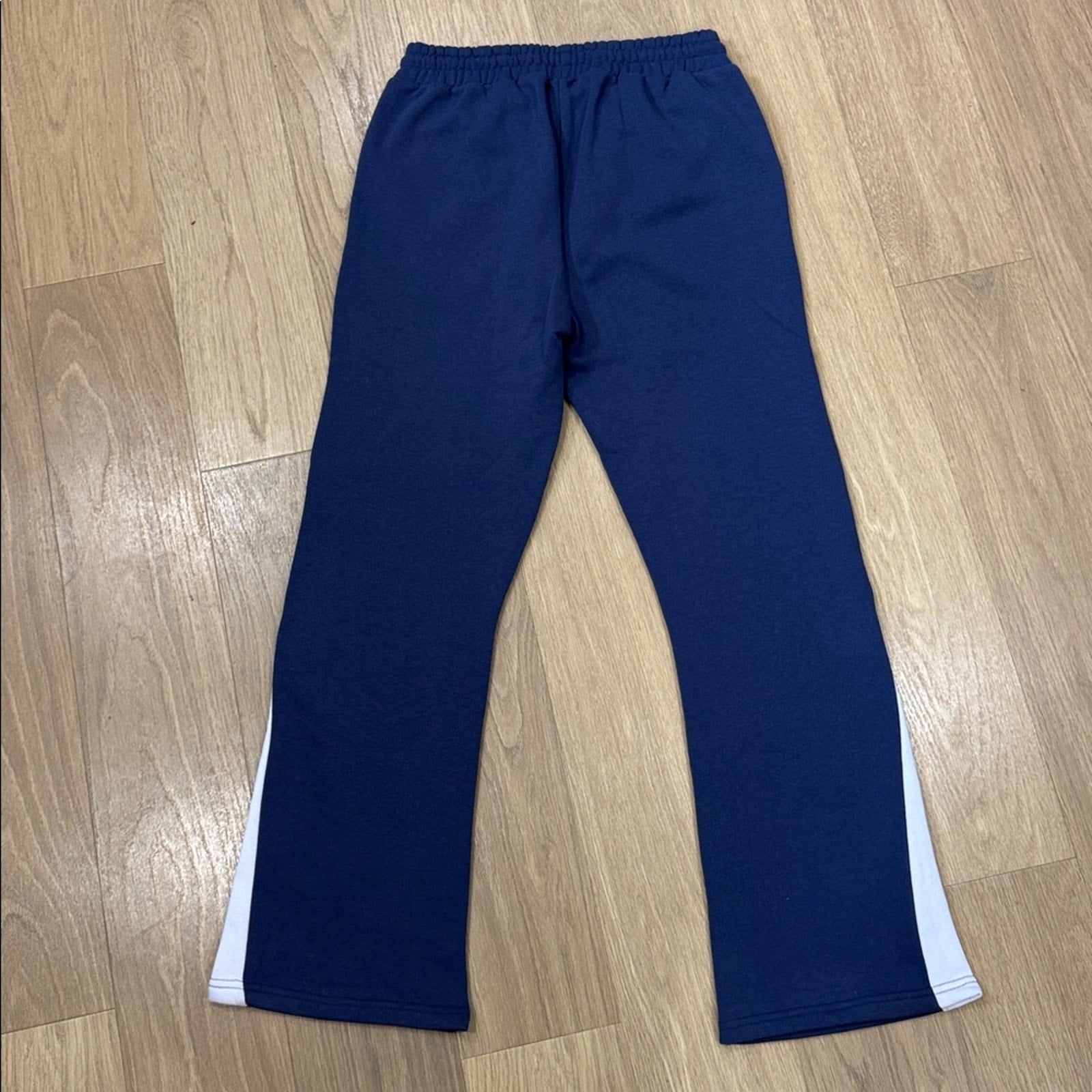 Boohoo Man Navy Blue Sweatpants with White Accents Limited Edition NWT!