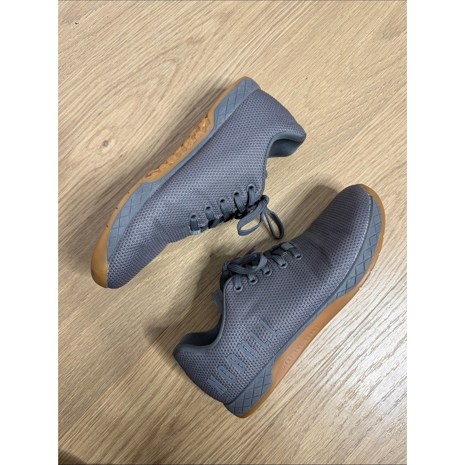 NOBULL Grey Textured Sneakers Size 9