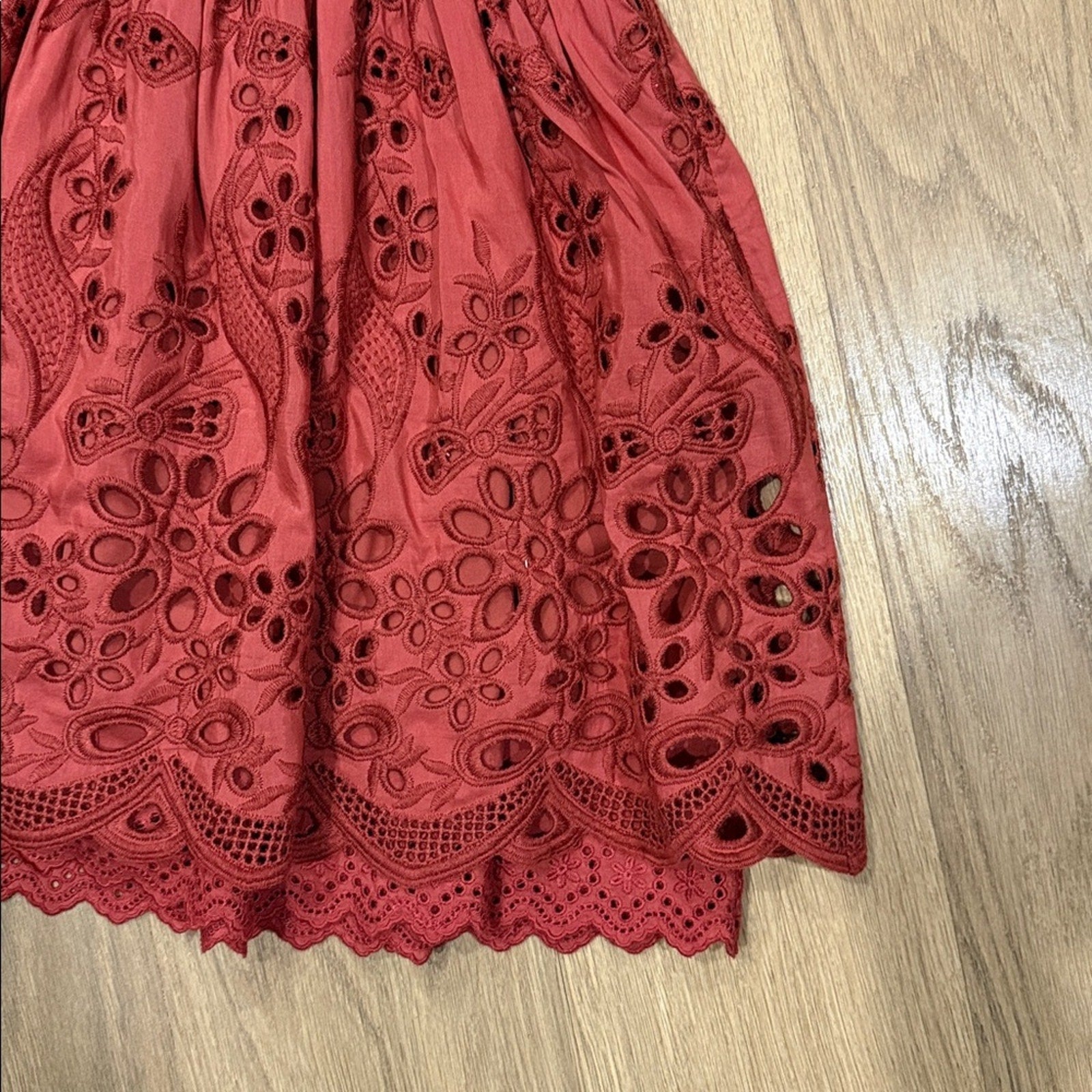 Charlotte Eskildsen Little Remix Lace Eyelet A Line Dress Size 14