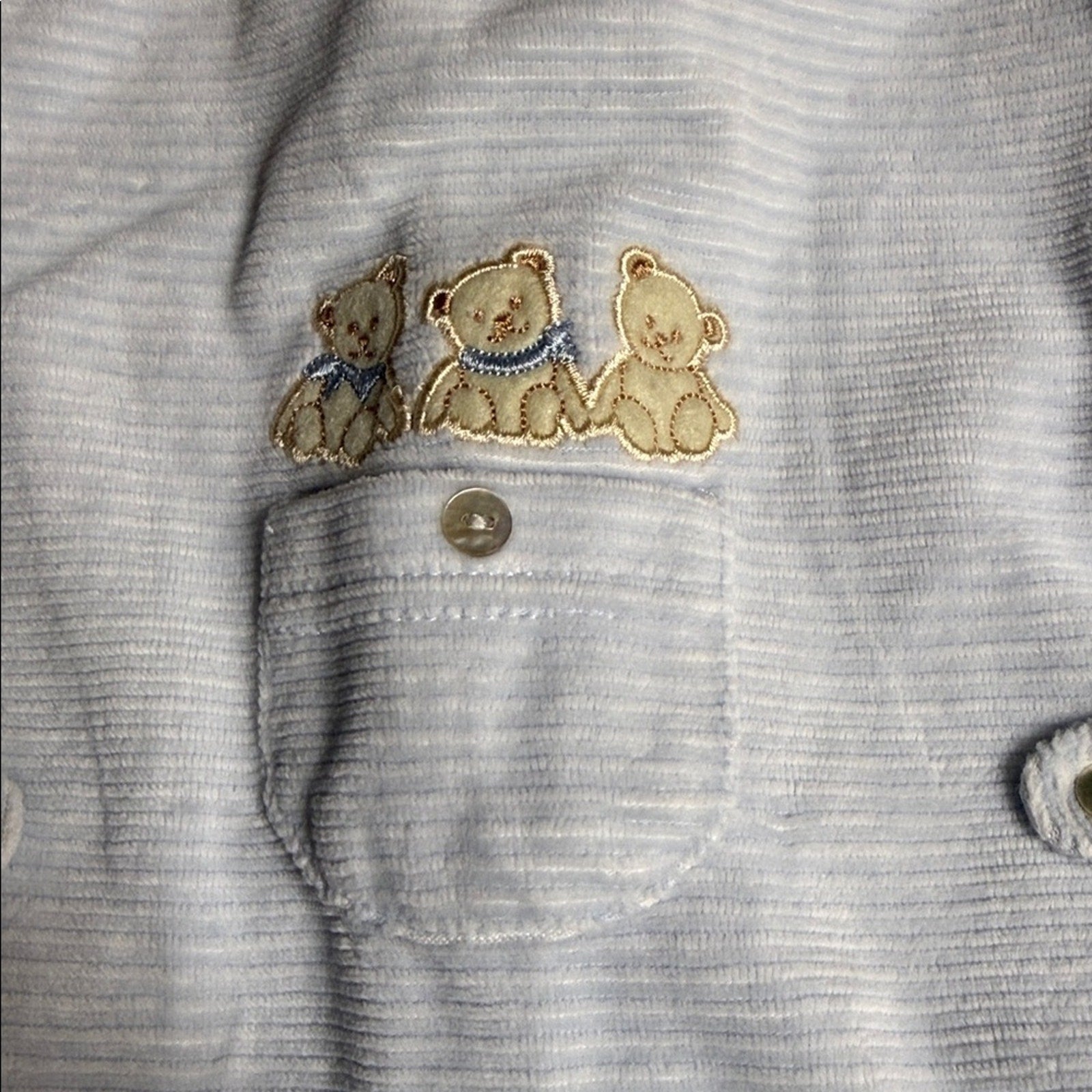 Piccino Piccina Adorable Blue Striped Kids One Piece Size 3 Months