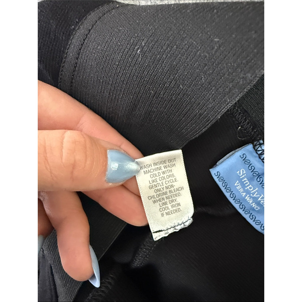 Simply Vera Vera Wang Black Pull-On Leggings Size Medium