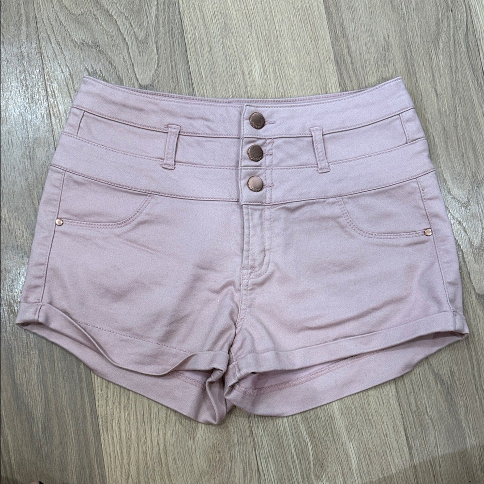 Refuge Light Pink High-Waisted Shorts Size 4