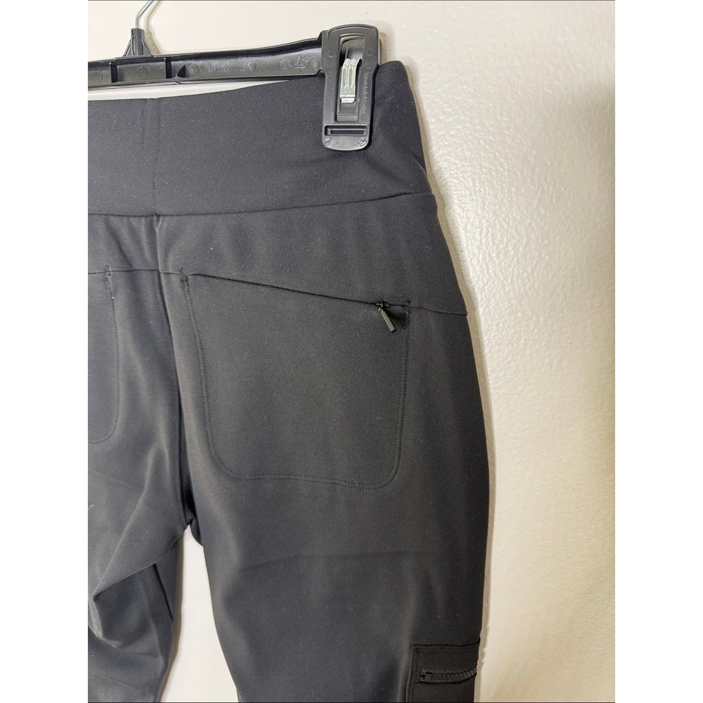 Athleta Headlands Hybrid Cargo Black Leggings Pants Size 4 NEW!