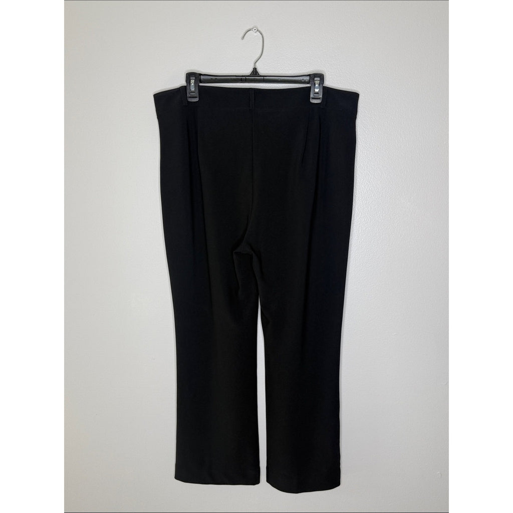 Boston Proper Black Boot Cut Trouser Pants Size Large