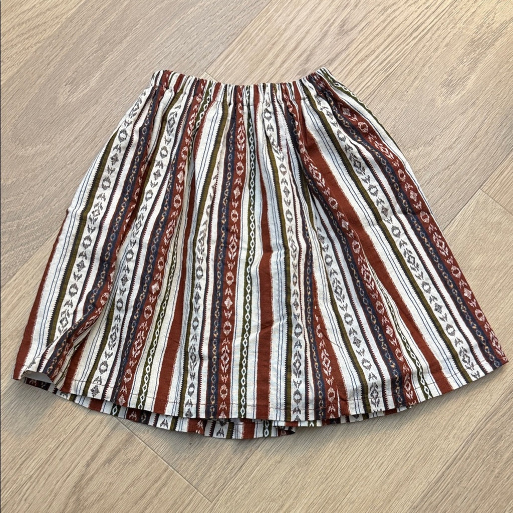 Teryberybear Striped Multicolor Girls Skirt Size Medium NEW!