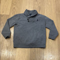 Polo Ralph Lauren Grey Shawl Collar Pullover Sweatshirt w/ Logo Size 7
