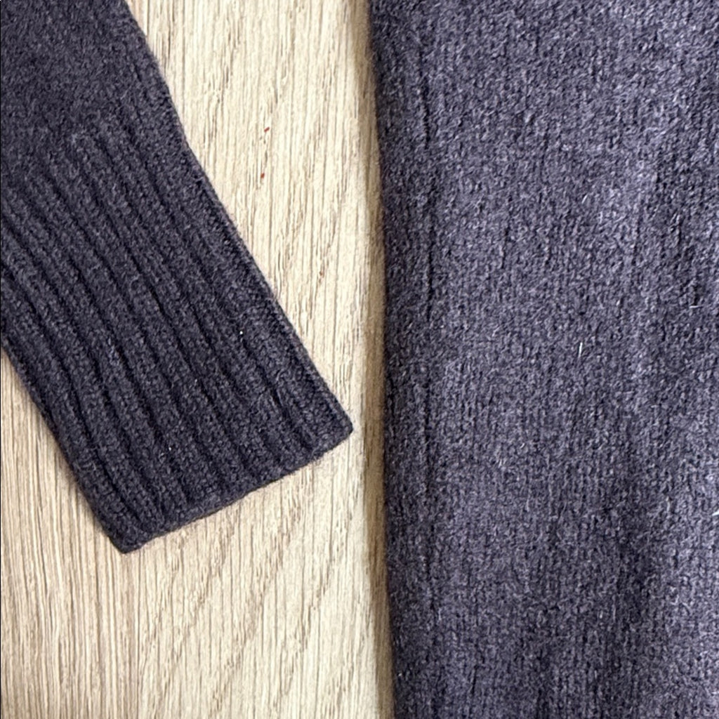 Acanthe Kids Merino Wool / Cashmere V-Neck Sweater - Brown, Size 10