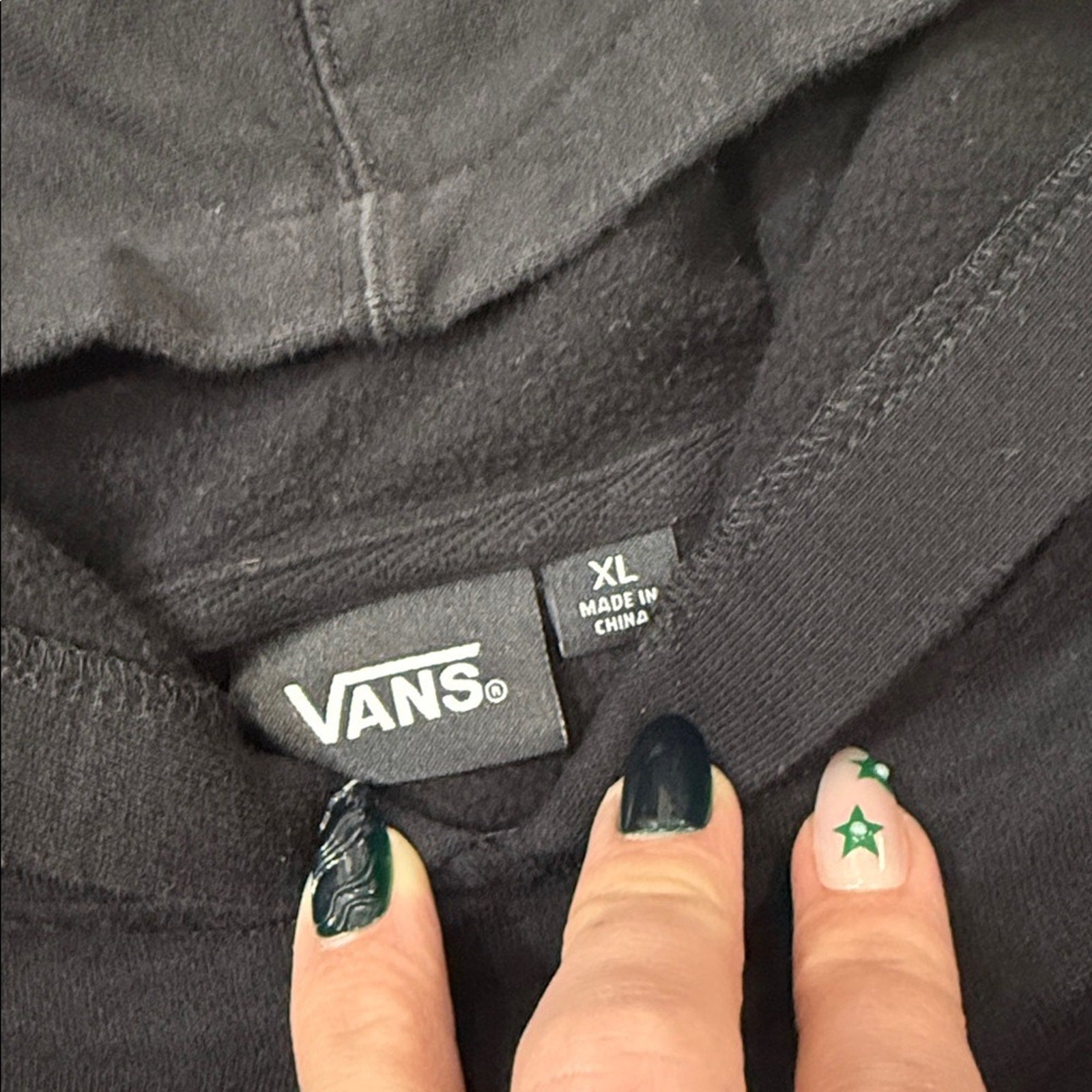 Vans Boys Up in Flames Hoodie Long Sleeve Pullover Hooded Sweatshirt Size XL