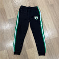 NBA Kids Black Joggers with Green and White Stripes Size XL 18/20