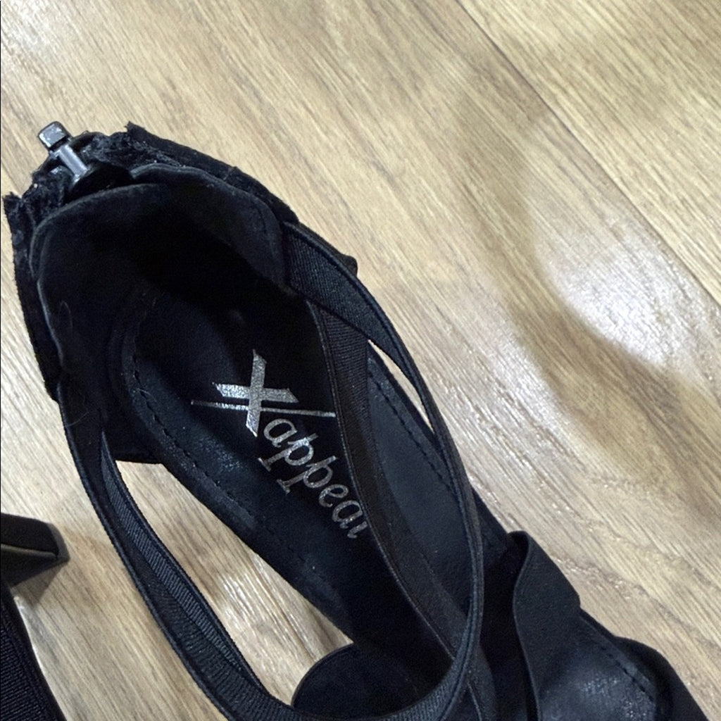 Xappeal Elaine Elegant Black Women's Heels Size 7.5