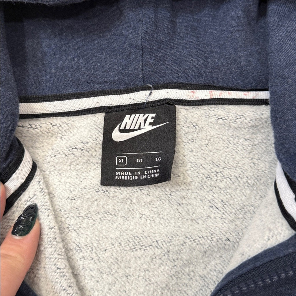 Nike Children's NSW Air Fleece Full Zip Hoodie Blue/Gray Size XL