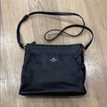 Coach File Crossbody Black Pebbled Leather Bag