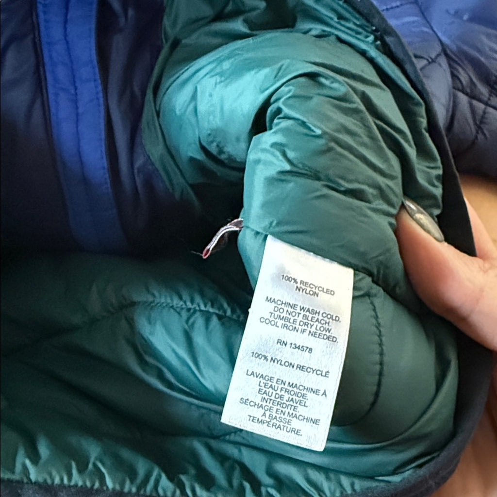 Vineyard Vines Blue Kids Zip Up Puffer Jacket Size 5