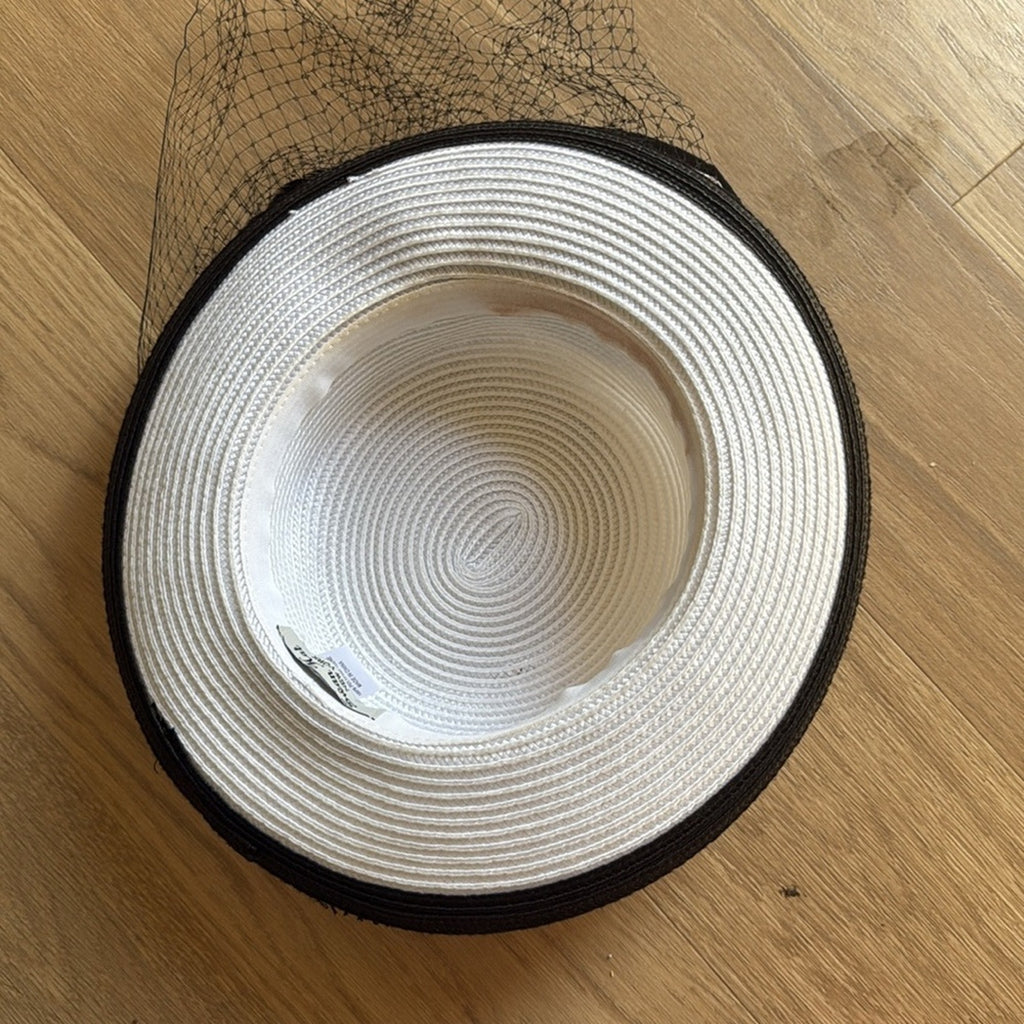 Swan Hat New York Elegant Black and White Women's Hat